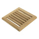 Svenska living onderzetter bamboe ribbel 10x10cm