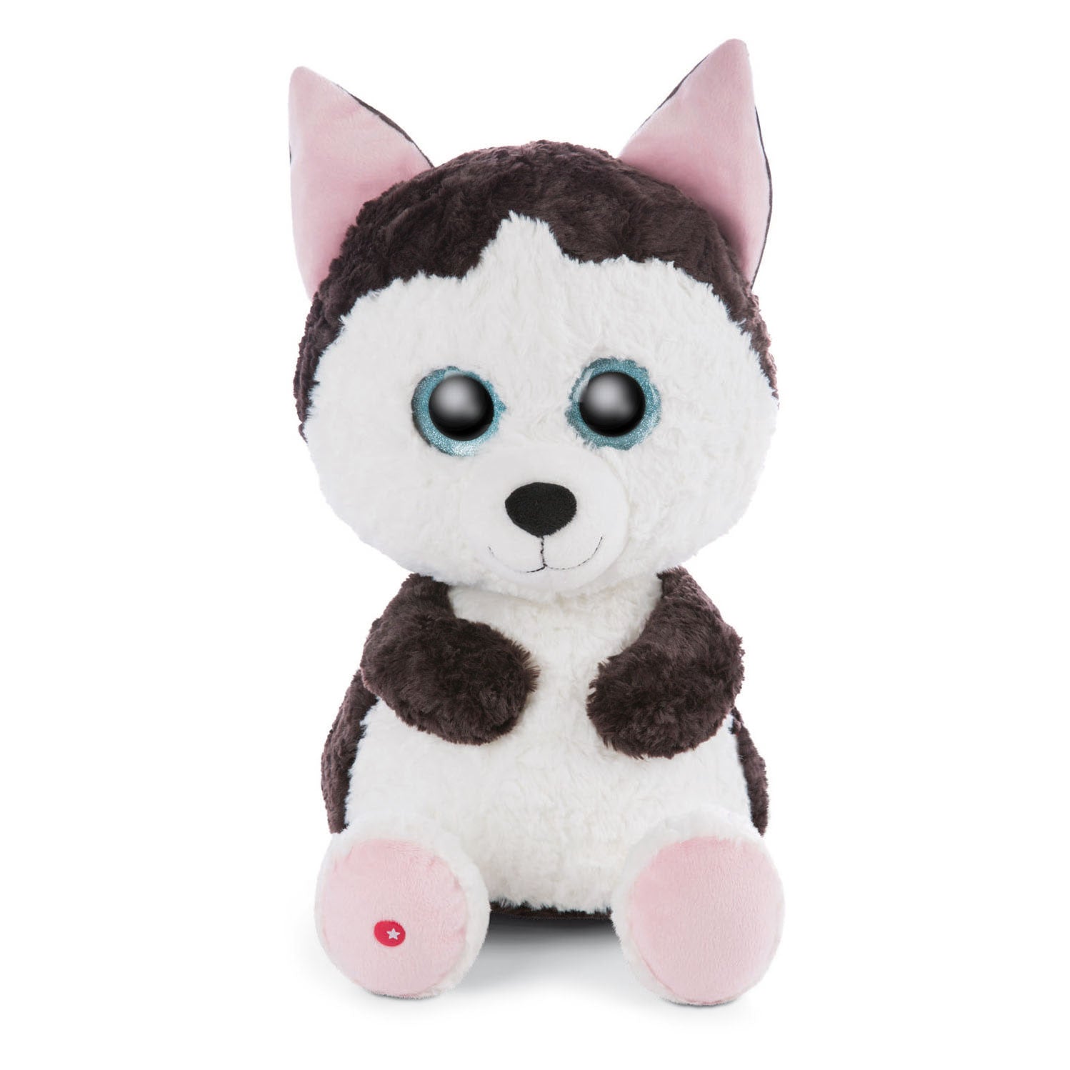 Nici glubschis pluchen knuffel husky barkley, 45cm