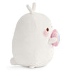 Nici pluchen knuffel molang regenboog met hart in geschenkdoos, 16cm