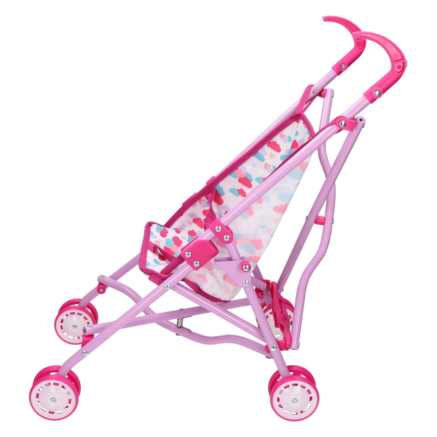 Jono toys poppenbuggy wolken - roze