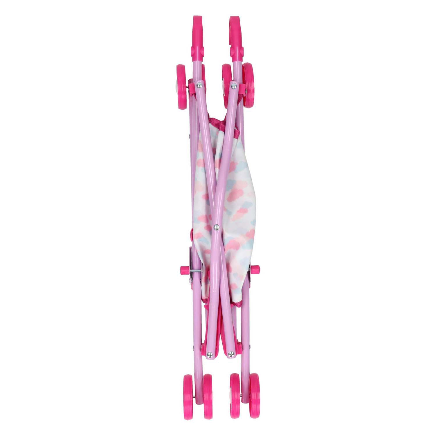 Jono toys poppenbuggy wolken - roze