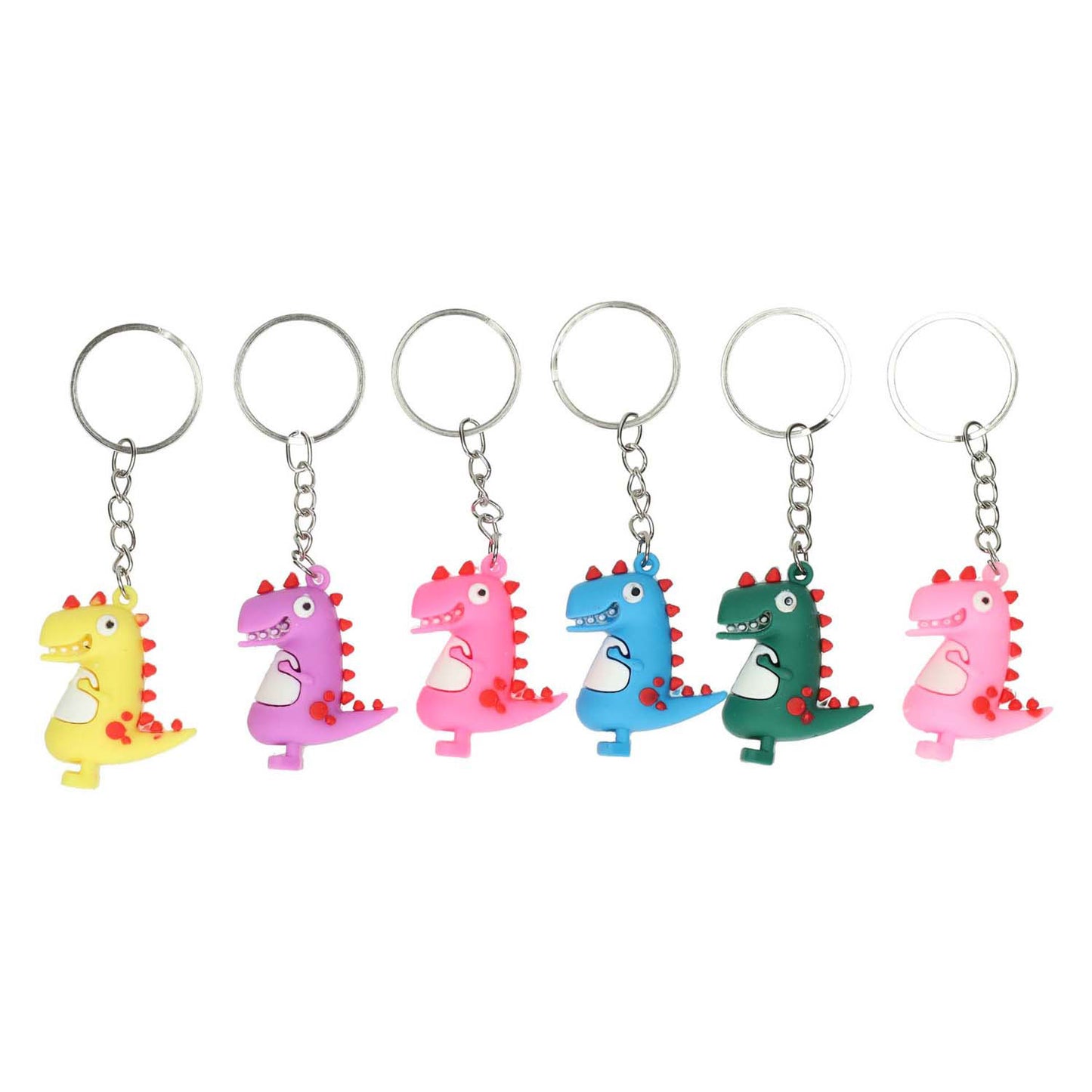 Sleutelhanger dino kleur