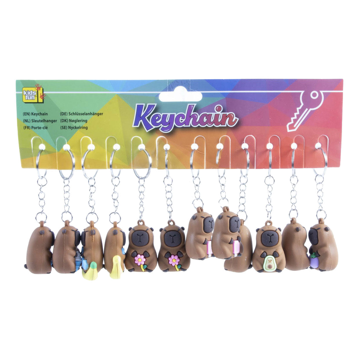 Jono toys sleutelhanger capibara - 4cm