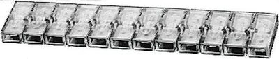 Hella steckgehäuse socket,12-pin 142x42x7.0mm 10pcs.