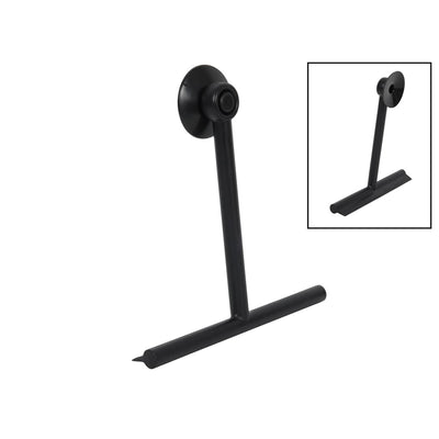 Badkamer raamwisser met zuignap zwart