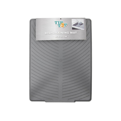 Tiptop afdruipmat 44x31cm grijs kunststof