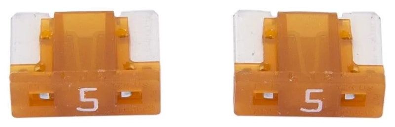 Dresselhaus zekering bananenstekker mini mini-fuse 5a 2 pcs. low profile light brown