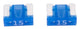 Dresselhaus zekering bananenstekker mini mini-fuse 15a 2 pcs. low profile light blue