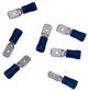 Dresselhaus platte stekker blade terminal, insulated 6.3x0.8mm 1.5-2.5 qmm