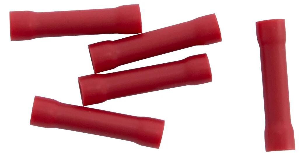 Dresselhaus stoßverbinder joint connector, insulate red 0.25 - 1.0 qmm