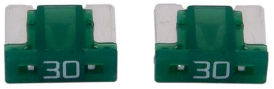 Dresselhaus zekering bananenstekker mini mini-fuse 30a 2 pcs. low profile light green