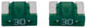 Dresselhaus zekering bananenstekker mini mini-fuse 30a 2 pcs. low profile light green