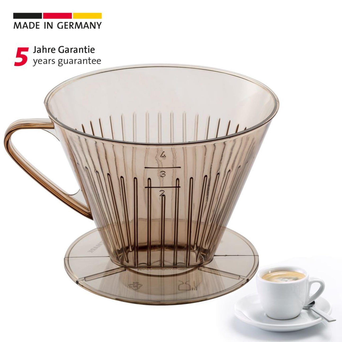 Westmark koffiefilterhouder, filtermaat 4, voor maximaal 4 kopjes koffie, 24542261