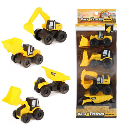 Toi-toys toi toys giftset bouwvoertuigen 4-delig