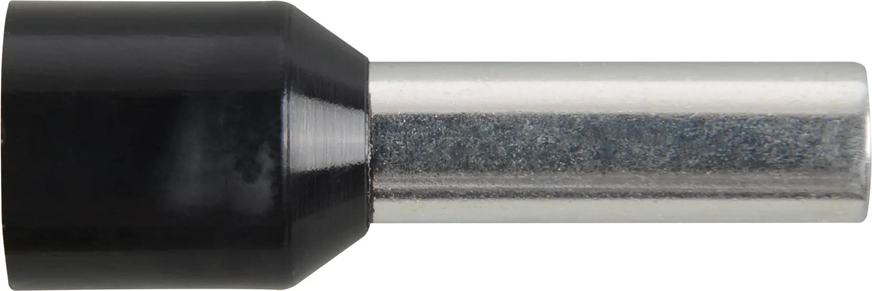 Herth+buss wire end ferrule black l1 20mm