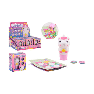 Johntoy eenhoorn sticker stamper
