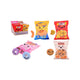 Johntoy plush play snack zakjes 4 assorti