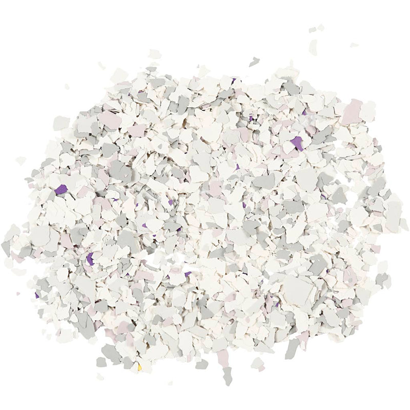 Terrazzo vlokken, lichtgrijs, 90 gr 1 doosje