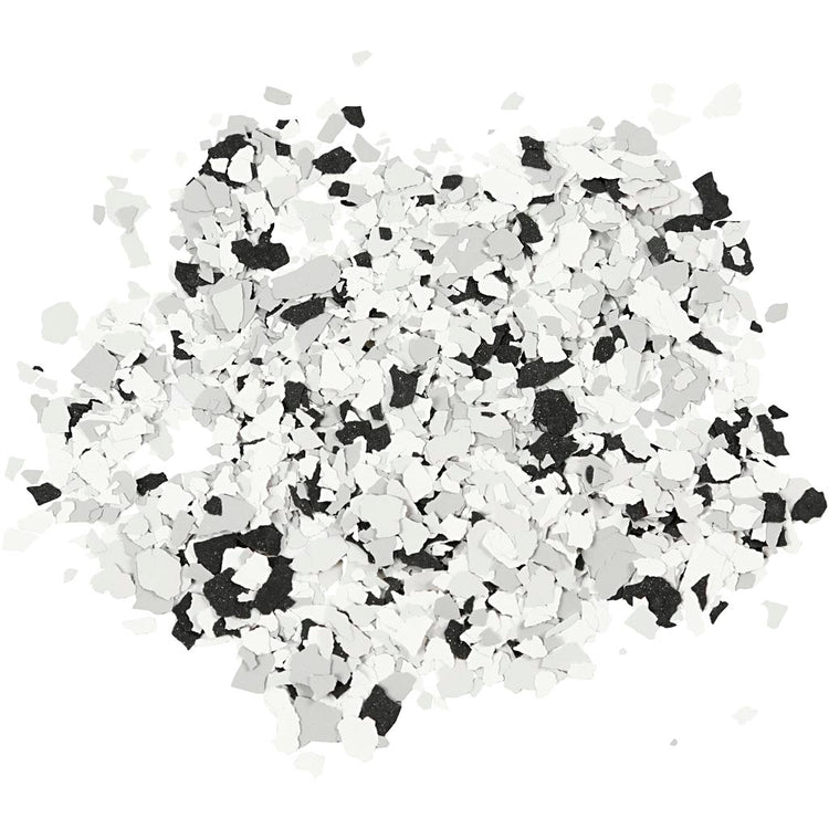 Terrazzo vlokken, zwart, 90 gr 1 doosje