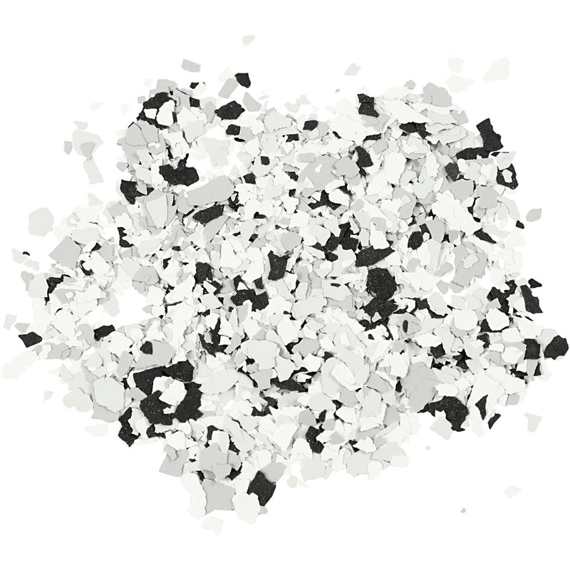Terrazzo vlokken, zwart, 90 gr 1 doosje