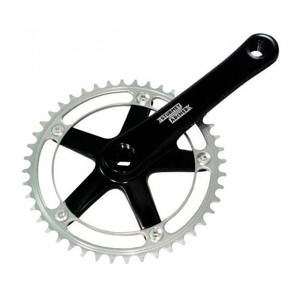 Sturmey archer crankstel fct 62 64 single crank sets 44 z. 170 mm black