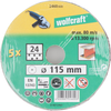 Wolfcraft fiberschuurschijven | k24 | ø115mm | 5 stuks - 2460000
