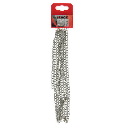 Mack 1006937 - gourmetteketting vernikkeld ø 1,5mm l 4,5mm 2m | 5 stuks