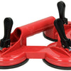 Mack 1004637 - zuignap 3 voudig rood ø 12cm | 4 stuks