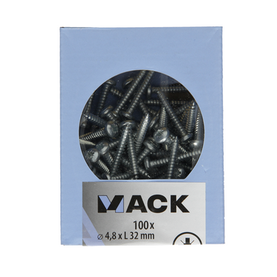 Mack 1007001 - zelftap. schroef cyl. kop 100 100 st 4,8x32mm | 5 stuks