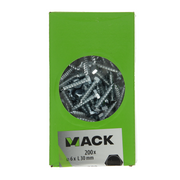 Mack 1007028 - houtdraadbout staal verzinkt 200 st 6 x 30 mm | 5 stuks - afbeelding 2