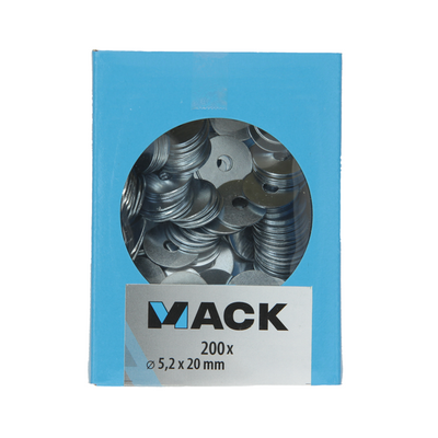 Mack 1007119 - carrosserieringen 200 st 5,2 x 20 mm | 5 stuks