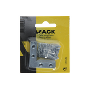 Mack 1013301 - 8 platte winkelhaken verzinkt 40x40x10x2mm | 10 stuks - afbeelding 2