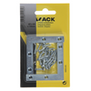 Mack 1013303 - 8 platte winkelhaken verzinkt 60x60x10x2mm | 10 stuks