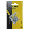 Mack 1013295 - 4 geplooide winkelhaken verzinkt 40x40x15x2mm | 10 stuks