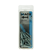 Mack 1017524 - metaalschroef cyl. kop + moer verz. 15 st m5 x 20 mm | 10 stuks - afbeelding 2