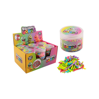 Johntoy squirmy regenboog wormen in pot 40 gram