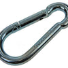 Mack 1006850 - 1 karabijnhaak + veer verzinkt bl 100x10mm | 5 stuks