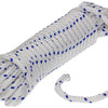 Mack 1006922 - pp gevlochten wit blauw streng8mm 10m | 5 stuks
