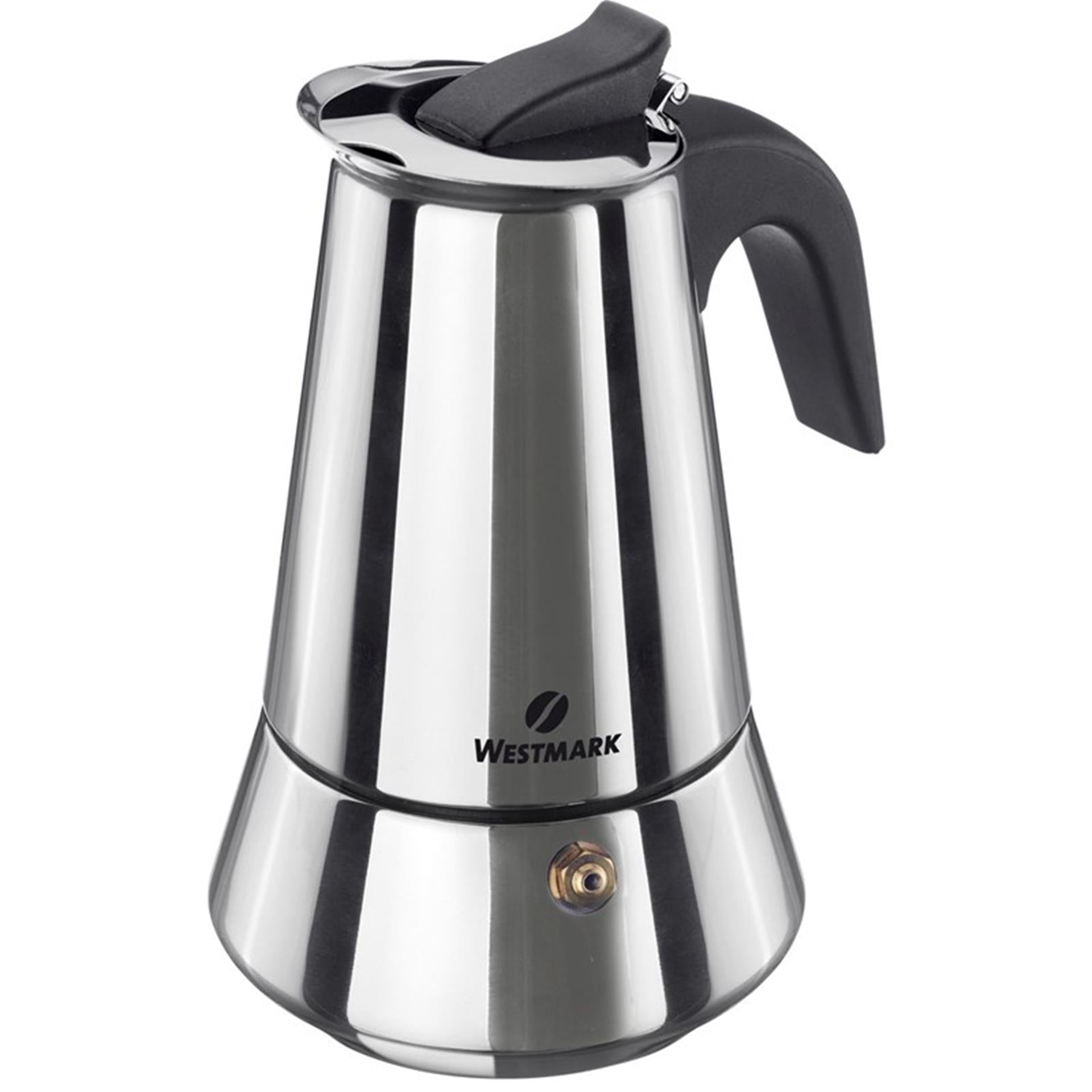 Westmark espressokan percolator brasilia plus 6-kops geschikt voor alle warmtebronnen ook inductie.