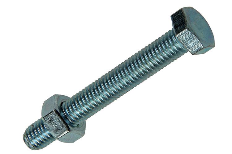 Mack 1007080 - tapbout + moer verzinkt 75 st 8 x 60 mm | 4 stuks