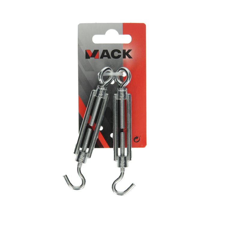 Mack 1008459 - 2 spanners oog + haak m5 x 70mm verzinkt | 10 stuks