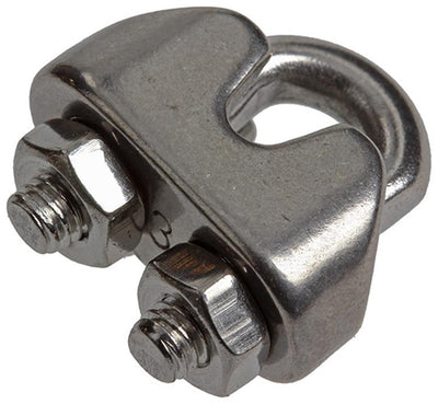 Mack 1008434 - 4 staaldraadklemmen 3mm inox | 10 stuks