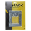 Mack 1013305 - 8 platte winkelhaken verzinkt 100x100x20x2mm | 10 stuks