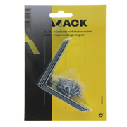 Mack 1013298 - 4 geplooide winkelhaken verzinkt 75x75x18x2mm | 10 stuks - afbeelding 2