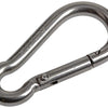 Mack 1008439 - 1 karabijnhaak + veer 6 x 60mm inox | 10 stuks