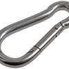 Mack 1008440 - 1 karabijnhaak + veer 8 x 80mm inox | 10 stuks