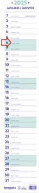 Post-it brepols maand lintkalender, 2025