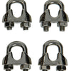 Mack 1008445 - 4 staaldraadklemmen 6mm inox | 10 stuks