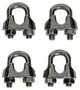 Mack 1008445 - 4 staaldraadklemmen 6mm inox | 10 stuks