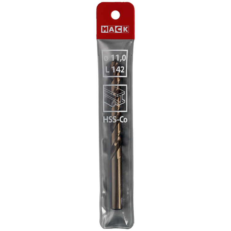 Mack 1018205 - metaalboor hss co5% din 338 ø 11,0 x 142 mm | 5 stuks